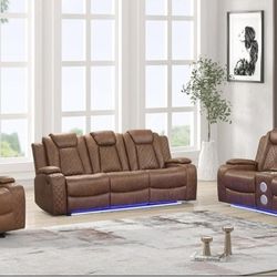 Brand  New 3 Pc Reclining Set