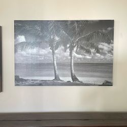 Beach Palm Tree Canvas Art