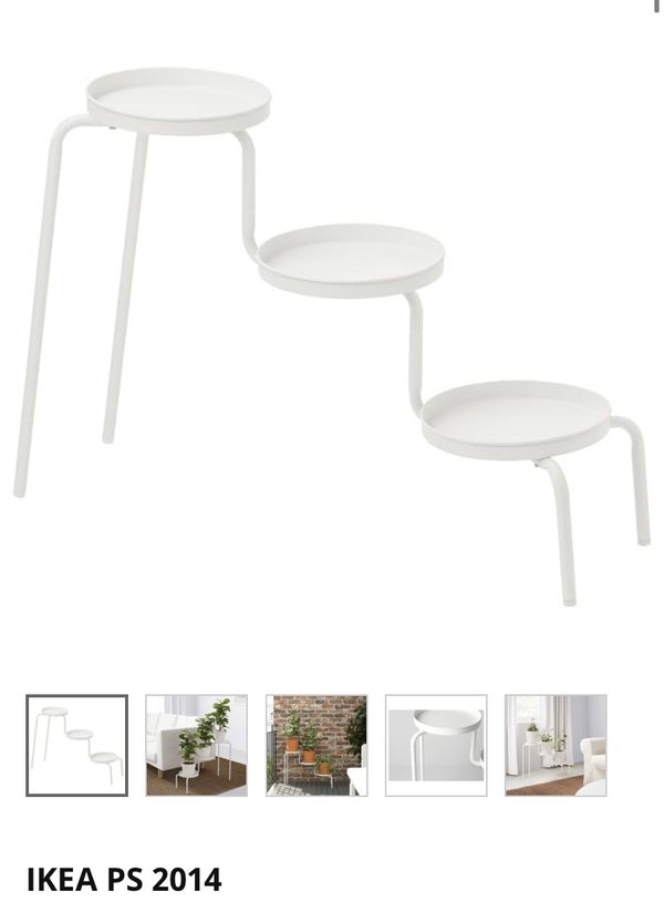 IKEA PS 2014 Three Tier White Plant Stand for Sale in Long