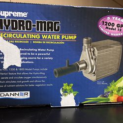 Danner supreme Hydro mag recirculating water pump 1200GPH