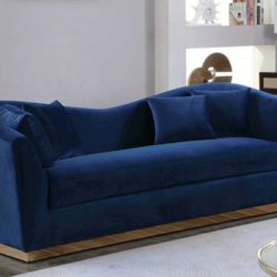 Arabella Velvet Navy Sofa


