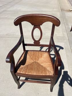 4 Mahogany pottery barn captain chairs