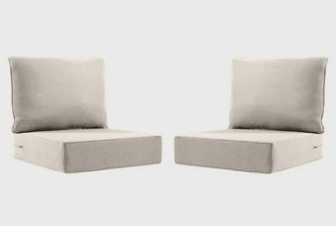 Carolina 4-Piece Outdoor Patio Cushion Set 24" x 24" x 6" – Beige