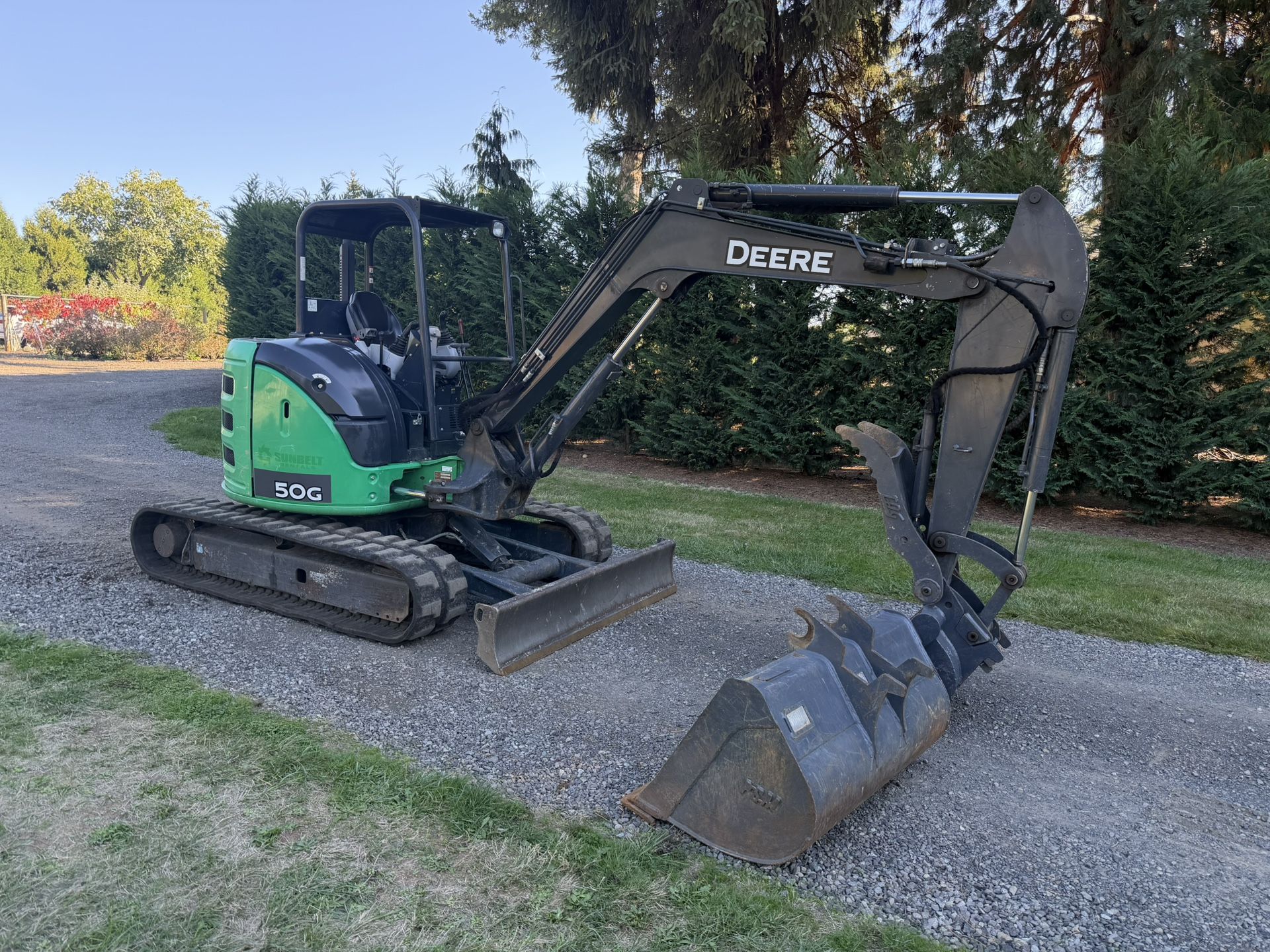 2019 John Deere 50G Excavator - 2,119 Hours - 10.5K Weight - 2 Buckets