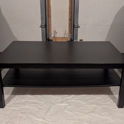 Ikea family room coffee table - black