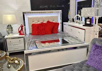 New 4pc bedroom set in box buy now pay later $39 down no credit needed