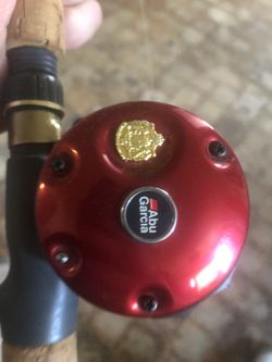 Bud Erharot Fishing Stick Rod and abu garcia ambassadeur 6000 Reel