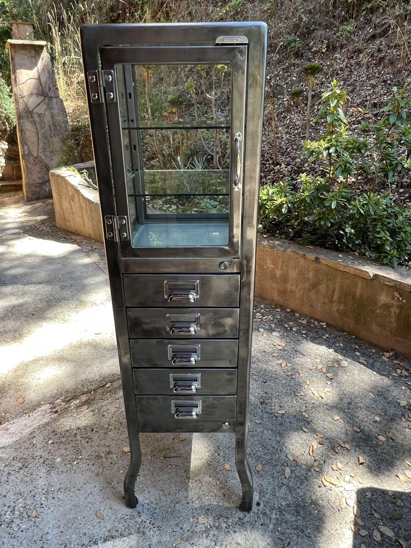 Dulton Metal Pharmacy Cabinet By Restoration Hardware