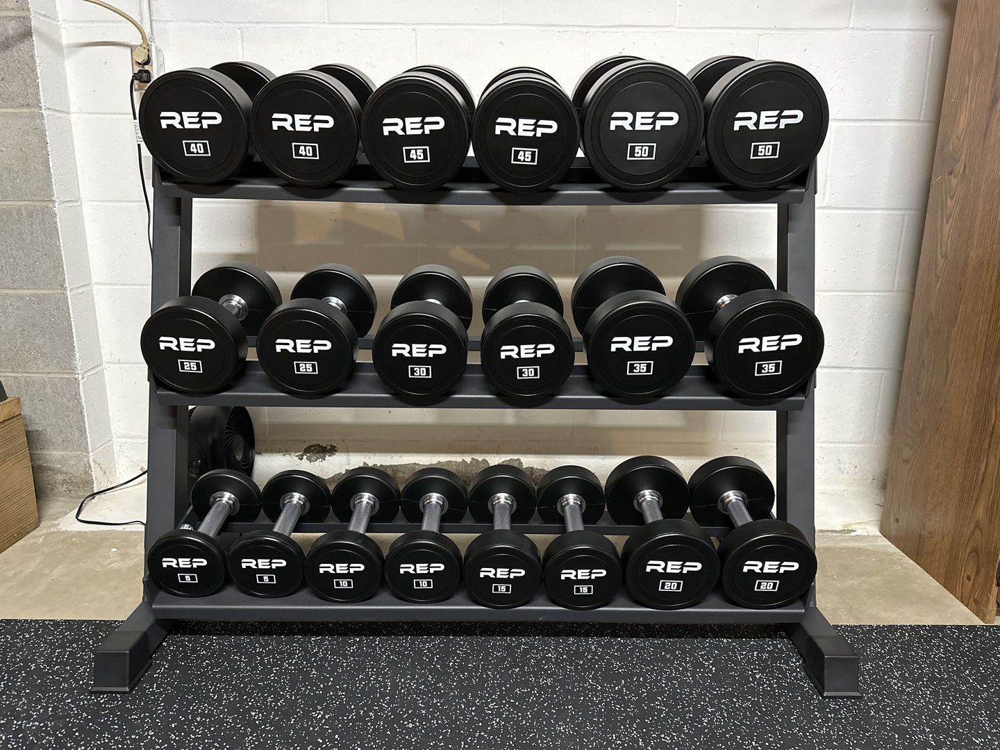 New REP Fitness 3 Tier Heavy Duty Dumbbell Rack