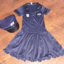 Police girl costume for kid's size 10
