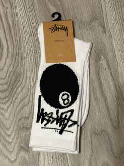 BRAND NEW Stussy Socks Dice 8 Ball Size 8-13 Long Beach, CA Chapter Store Tee Honolulu Los Angeles New York Tokyo Osaka Sydney