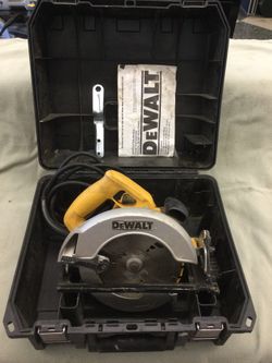 DEWALT 7-1/4” CORDED CIRCULAR SAW DW369 LARGE TABLE CONTRACTOR GRADE WITH ELECTRIC BRAKE