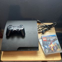 Sony PlayStation 3 - Slim 320gb Black Console Bundle/ TESTED