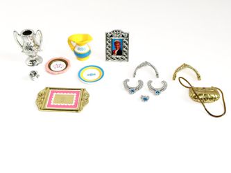 13 Accessories from Vintage 1960s Barbie “Pretty Treasures” Sets
