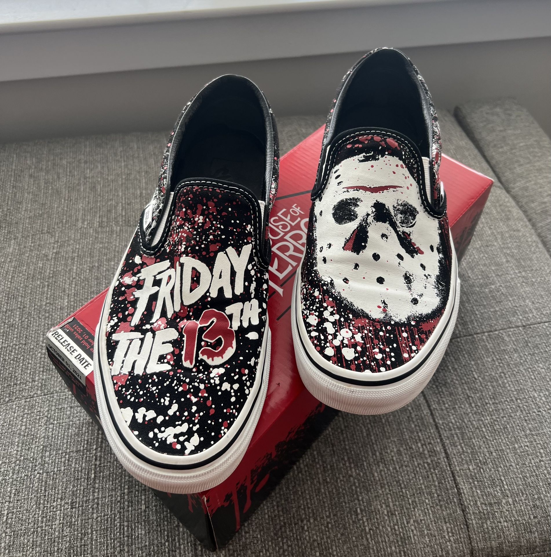 Vans Hause Of Terror Fryday 13th Jason Size 7.0