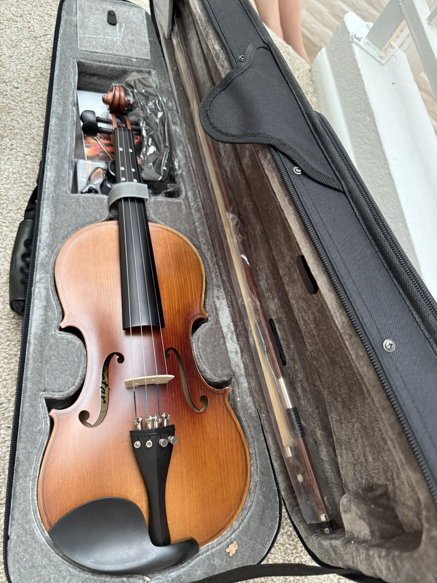 NEW Eastar 4/4 Violin!! Came with Missing 2 fine tuner pegs