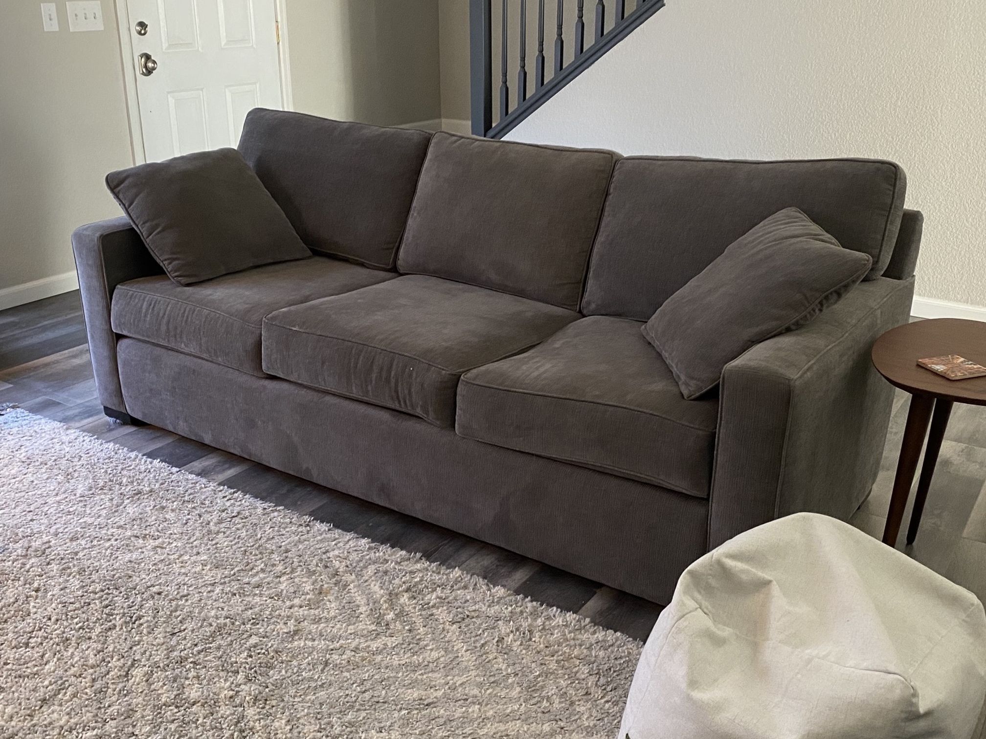 Macy’s Radley 86” Fabric Sofa / Couch - Heavenly Mocha Grey