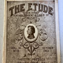 THE ETUDE Magazine. Antique from 1903
