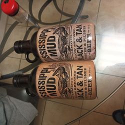  3 Vintage Mississippi Mud Beer Bottles 