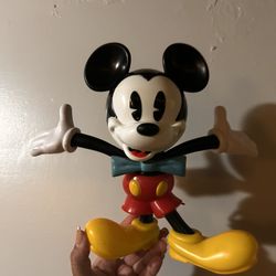 Disney Parks Mickey Mouse Figure 9.75” Hard Plastic Drink Cup Disneyland