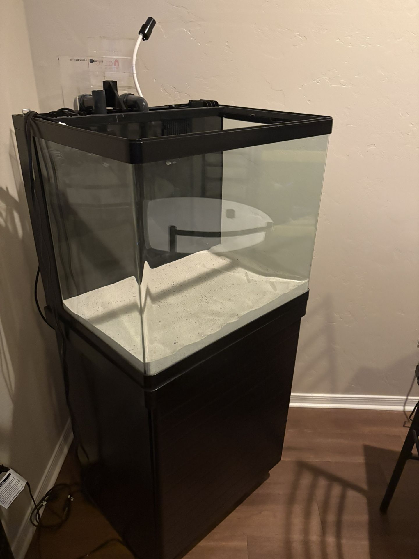 30 Gallon Fish Tank With Protein Skimmer Sand And Stand