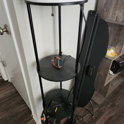 Lamp with shelves