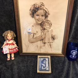 Large Shirley Temple Framed Picture Only