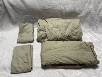 Threadmill Home Linen 100% organic cotton light green queen 4 Piece Sheet Set