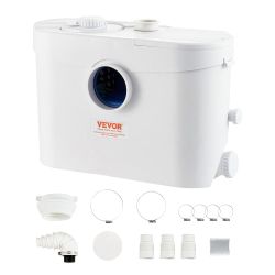 VEVOR Macerator Pump 1HP 700W with 3 Inlets