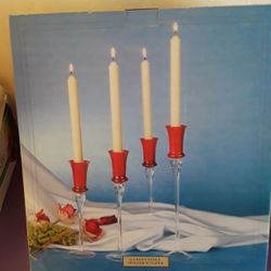 Candle Holders W/Tapers 