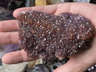 Amethyst Red Hematite Flower Thunder Bay Stone Crystal