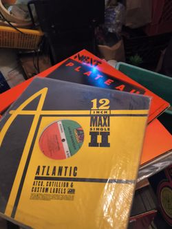 Vintage vinyl record collection