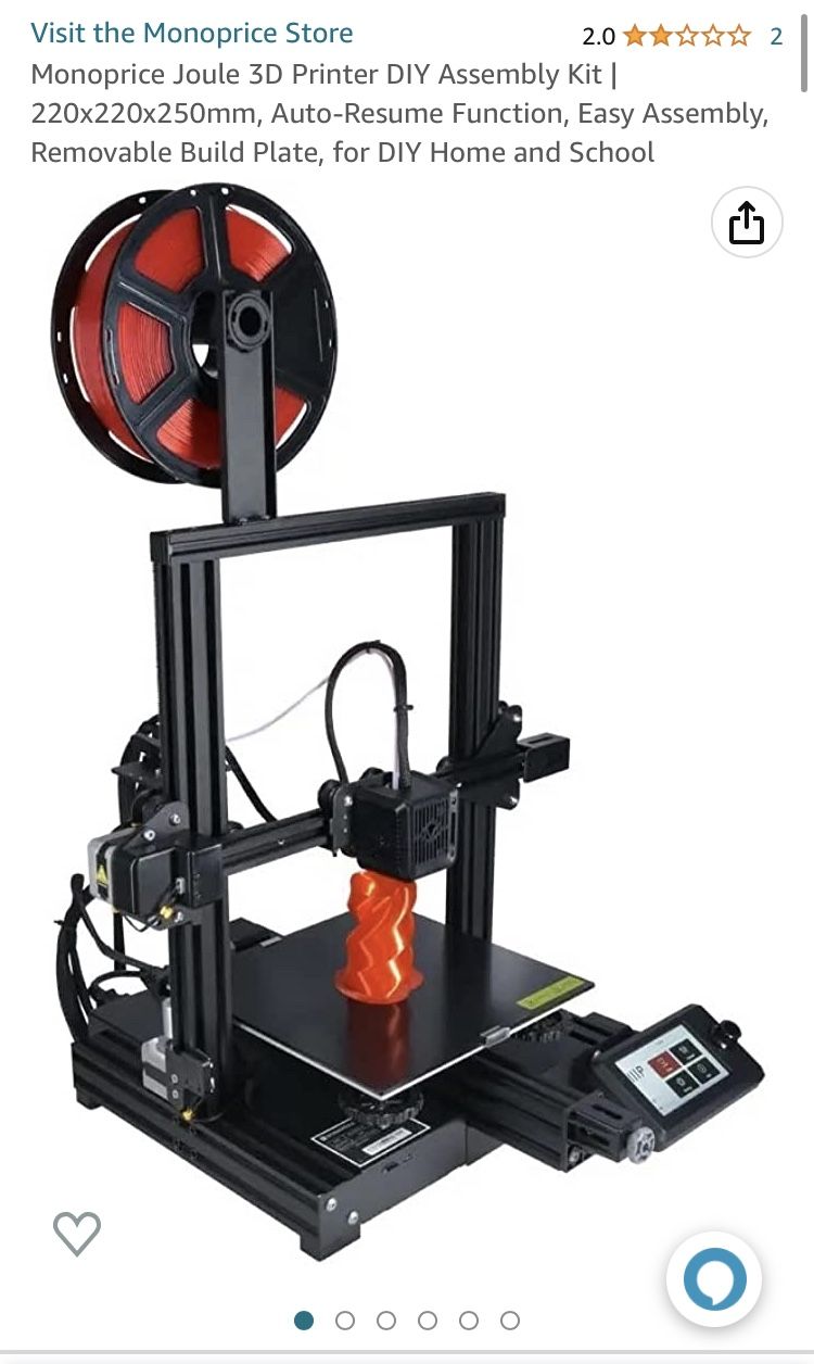 Monoprice Joule 3D Printer DIY Assembly Kit 