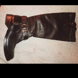 Never Worn. Vince Camuto Knee High Black Leather Boots