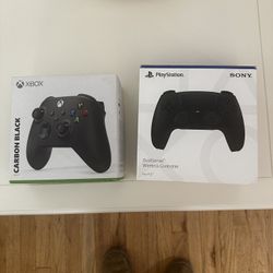 xbox and ps5 controllers