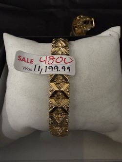 14k Nugget Bracelet