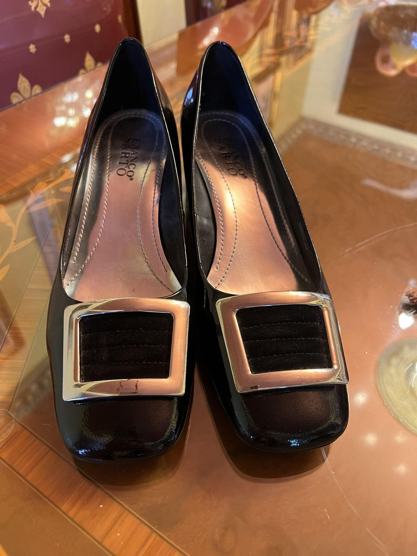 Franco Sarto Black Shoes Size 9M Almost New