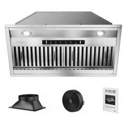 VIKIO 30 in. 900 CFM Convertible Insert Range Hood Stainless Steel with Baffle Filters, LED and Gesture Control