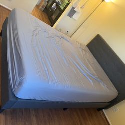 Bed Frame With Backboard Queen