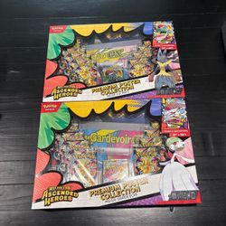 SEALED Pokémon Ascended Heroes 1 Mega Gardevoir & 1 Mega Lucario Poster Collection