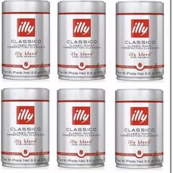 illy Classico Classic Roast Coffee Beans– 8.8 Ounce, 6 Pack Sealed Box