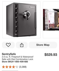 SentrySafe 2.0 cu. ft. Fireproof & Waterproof Safe with Dial Combination Lock