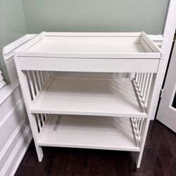 Changing Table With Storage Space. Ikea White
