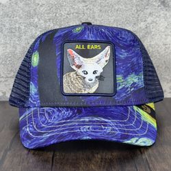 Gooorin Bros The Farm Animal All Ears Van Gogh Starry Night Trucker Hat Holo Tag Labels  Mesh Snap New