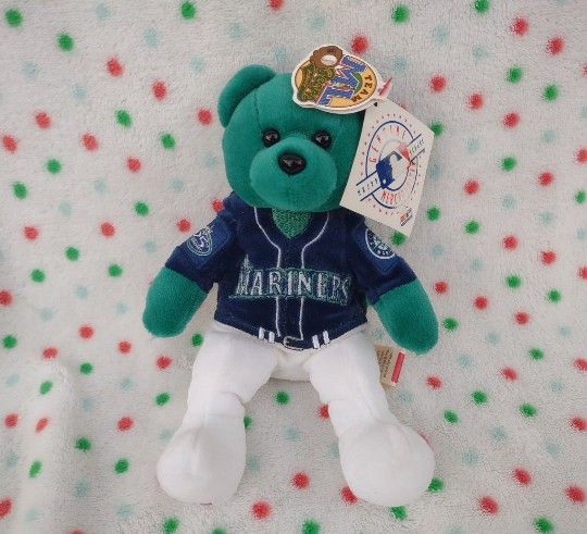 Seattle Mariners Team ML Bear Authentic 8" Plush Beanies Baseball MLB Fan