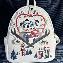 Loungefly Disney Parks Exclusive Mickey Minnie Winter