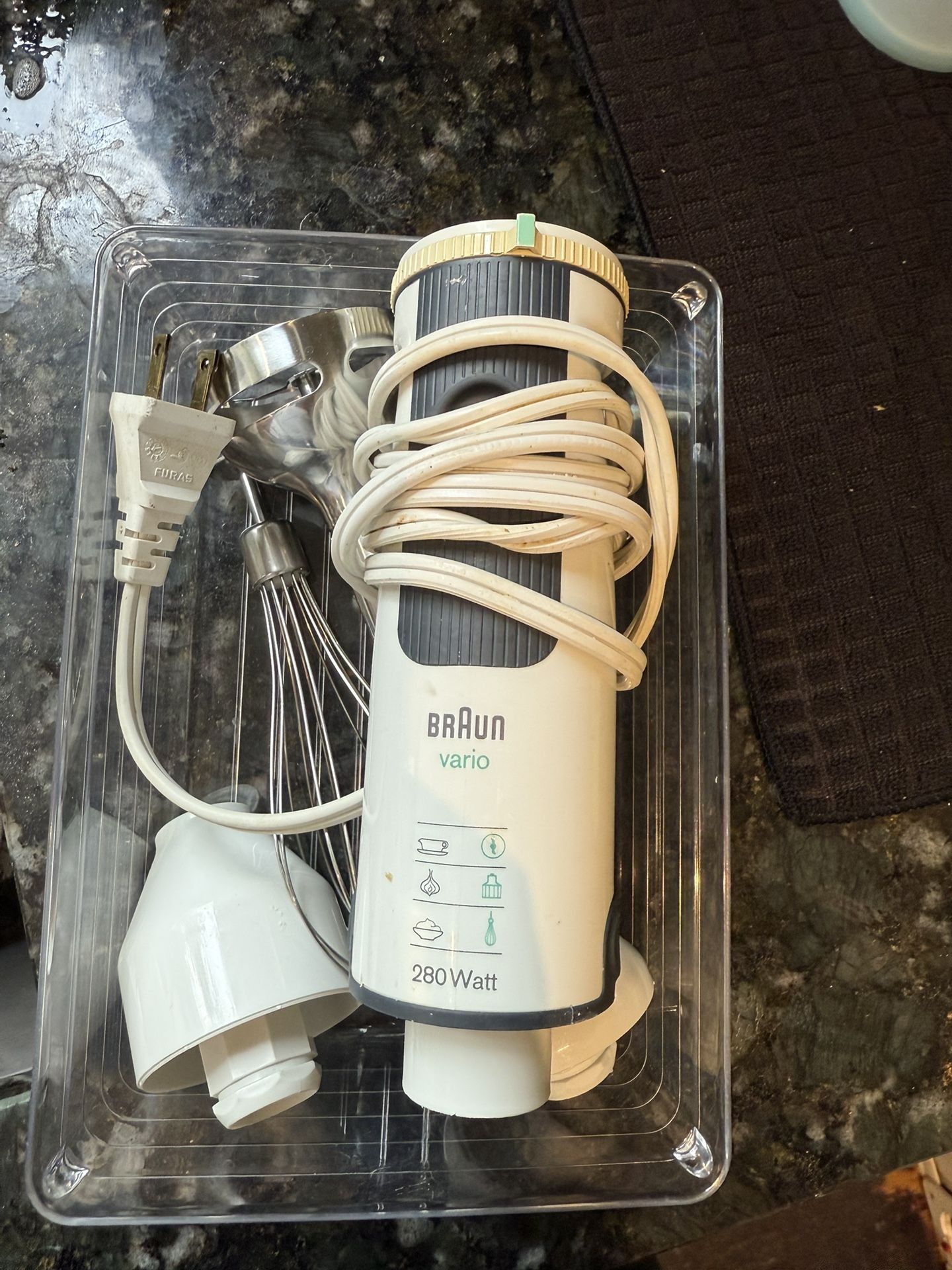 Needs To Go!!Braun Vario 280W Hand Blender w/ Attachments