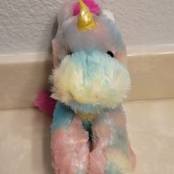 Goffa Multicolored Unicorn Plushie Toy 