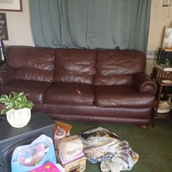 Leather Couch And Love Seat