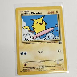 Surfing Pikachu WoTc Promo 